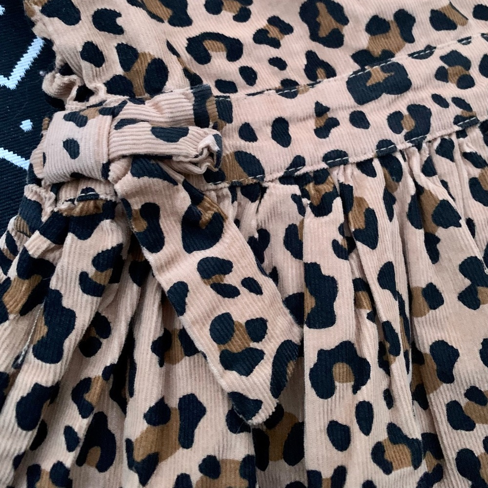 CARTER’S LEOPARD 2PC SET CORDUROY DRESS TUNIC LEGGINGS PANTS OUTFIT ANIMAL PRINT - Picture 5 of 10
